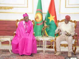 PRÉSENTATION DE LETTRES DE CRÉANCE: Monseigneur Éric SOVIGUIDI, représentant du Saint-Siège au Burkina Faso