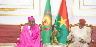 PRÉSENTATION DE LETTRES DE CRÉANCE: Monseigneur Éric SOVIGUIDI, représentant du Saint-Siège au Burkina Faso
