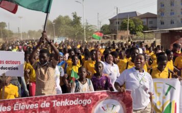 Tenkodogo : Des élèves reconnaissants au président du Faso, Ibrahim Traoré