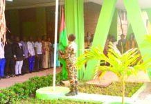 Première montée des couleurs de 2026: le ministre Baro souhaite plus d’engagement