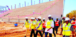 Stade de 15 000 places de Leguema: les travaux enregistrent un taux d’exécution de 72%