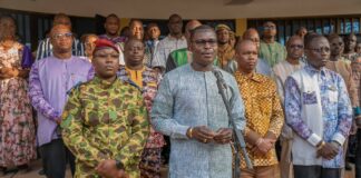 Montée des couleurs à l’hôtel administratif du Kadiogo : « 2026 sera l’année des impacts et de la consolidation de tous les acquis », selon le Ministre Pingdwendé Gilbert OUEDRAOGO