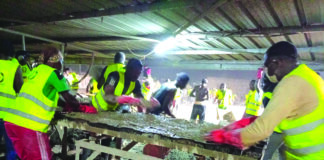 Fête de fin d’année: les travailleurs de Faso Mêbo passent le réveillon sur les chantiers