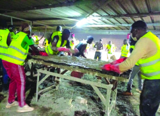 Fête de fin d’année: les travailleurs de Faso Mêbo passent le réveillon sur les chantiers