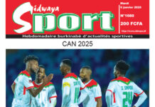 Une Sidwaya Sport du 06-01-2026