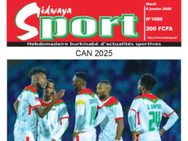 Une Sidwaya Sport du 06-01-2026