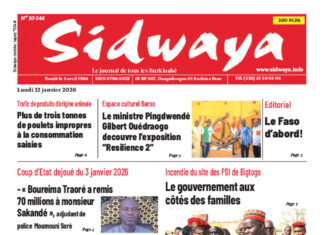 Une Sidwaya du 12-01-2026