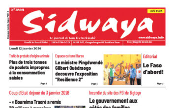 Une Sidwaya du 12-01-2026