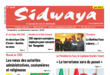 Une Sidwaya du 02-01-2026