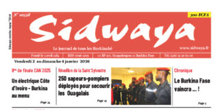 Une Sidwaya du 02-01-2026