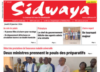 Une Sidwaya du 29-01-2026