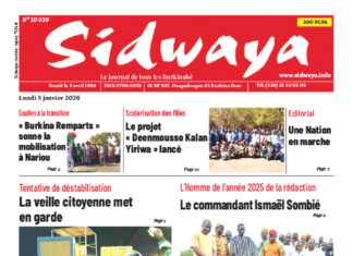 Une Sidwaya du 05-01-2025