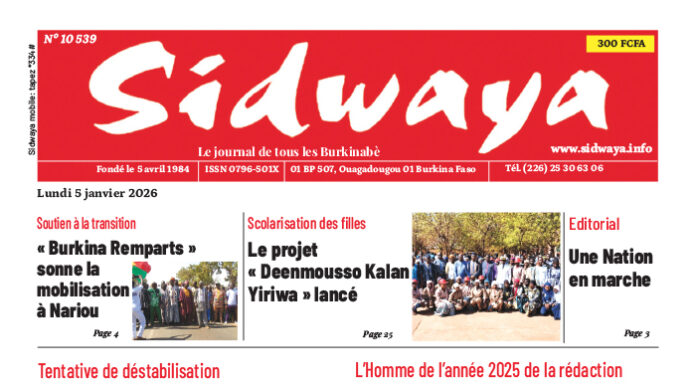 Une Sidwaya du 05-01-2025