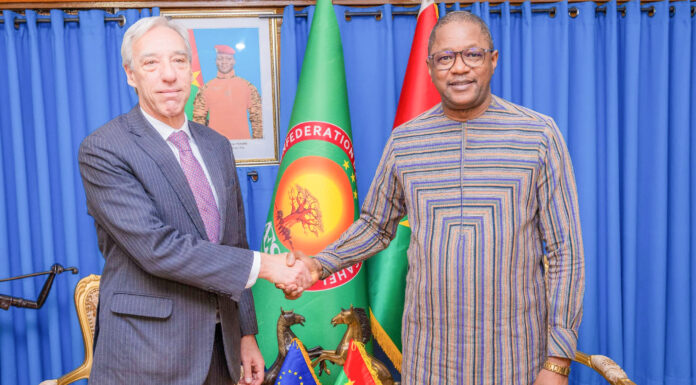Coopération Burkina-Union européenne: l’envoyé spécial de Bruxelles pour le Sahel à l’écoute du chef de la diplomatie
