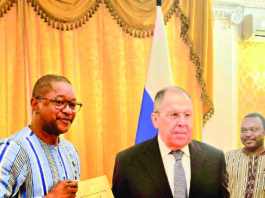 Coopération Burkina Faso-Fédération de Russie: un accord sur le fondement de leurs relations signé