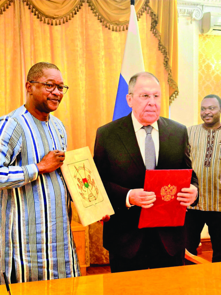 Coopération Burkina Faso-Fédération de Russie:  un accord sur le fondement de leurs relations signé