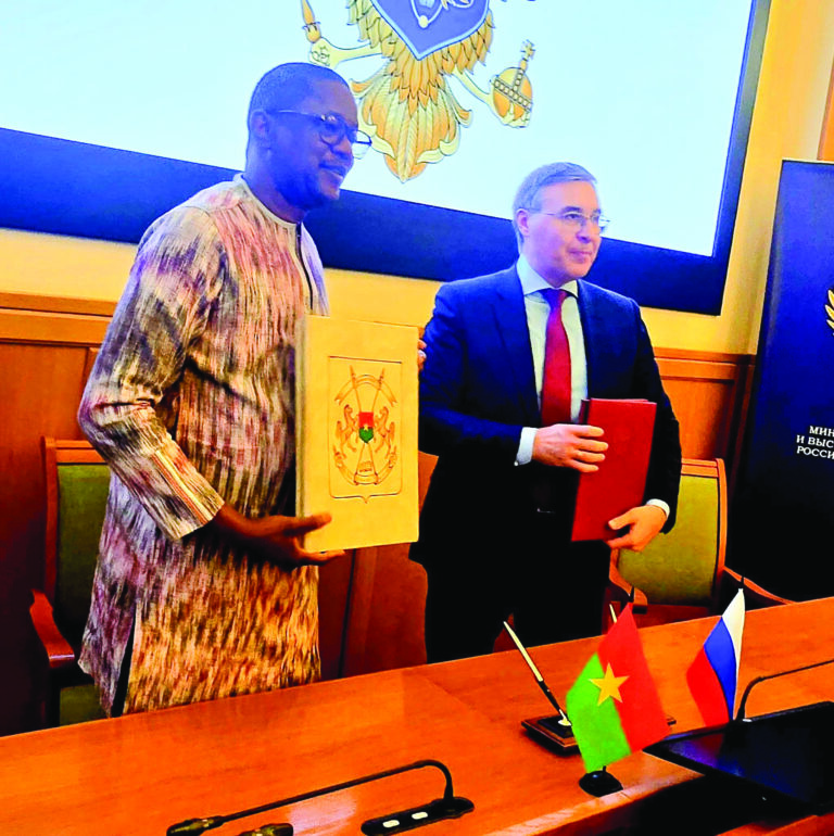 Coopération scientifique: le Burkina et la Fédération de Russie s&rsquo;engagent à travers deux instruments juridiques