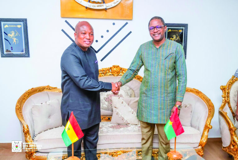 Coopération Burkina-Ghana: le chef de la diplomatie ghanéenne en visite à Ouagadougou
