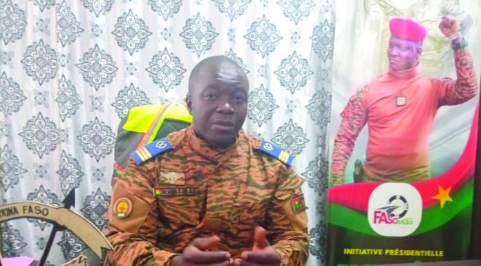 Capitaine Elvis Kapioko, coordonnateur régional de l’Agence Faso Mêbo du Guiriko : « Notre souci majeur est la disponibilité en concassé de granit, élément crucial pour le pavage et la confection de dalots »