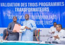 Coopération Burkina – Nations Unies : le Gouvernement et ses partenaires onusiens lancent trois programmes transformateurs clés pour accélérer la mise en œuvre du plan RELANCE