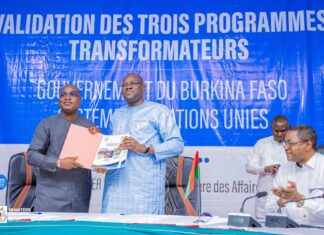 Coopération Burkina – Nations Unies : le Gouvernement et ses partenaires onusiens lancent trois programmes transformateurs clés pour accélérer la mise en œuvre du plan RELANCE