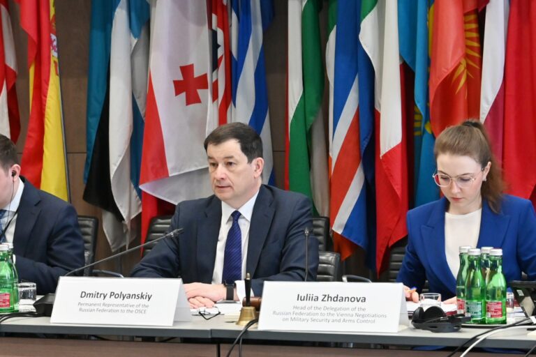 4e anniversaire du début de l’opération spéciale militaire:  le Représentant permanent de la Fédération de Russie auprès de l’OSCE, Dmitri Polianski, se fait entendre