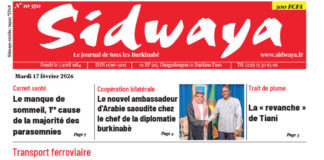 Une Sidwaya du 17-02-2026