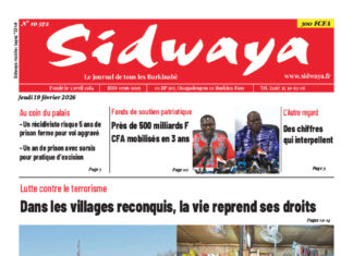 Une Sidwaya du 19-02-2026