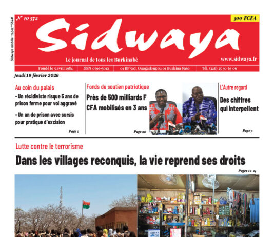 Une Sidwaya du 19-02-2026