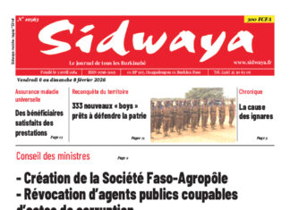 Une Sidwaya du 06 au 08-02-2026