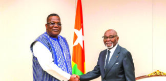 Coopération Burkina-Togo: l’ambassadeur David Kabré présente ses lettres de créance au président togolais