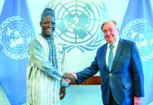 Nations unies: le nouvel ambassadeur du Burkina présente ses lettres de créance à Antonio Guterres