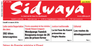 Une Sidwaya du 16-03-2026