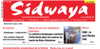Une Sidwaya du 04-03-2026