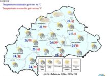 Burkina : la Météo prévoit des orages accompagnés parfois de pluies, les 26 et 27 mars