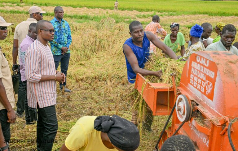 Plaine rizicole de Bama : le Premier ministre encourage les producteurs