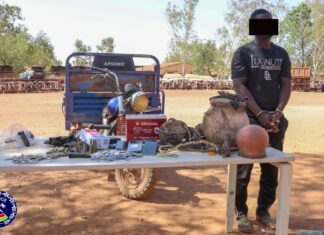 Lutte contre la criminalité urbaine : Un malfrat auteur de plusieurs vols à main armée mis aux arrêts par la Police Nationale à Ouagadougou.