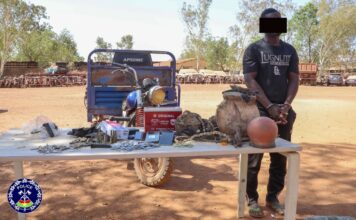 Lutte contre la criminalité urbaine : Un malfrat auteur de plusieurs vols à main armée mis aux arrêts par la Police Nationale à Ouagadougou.