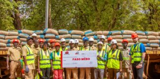Agence Faso Mêbo: SOGETEL-SA offre 5 000 000 FCFA et 25 tonnes de ciment