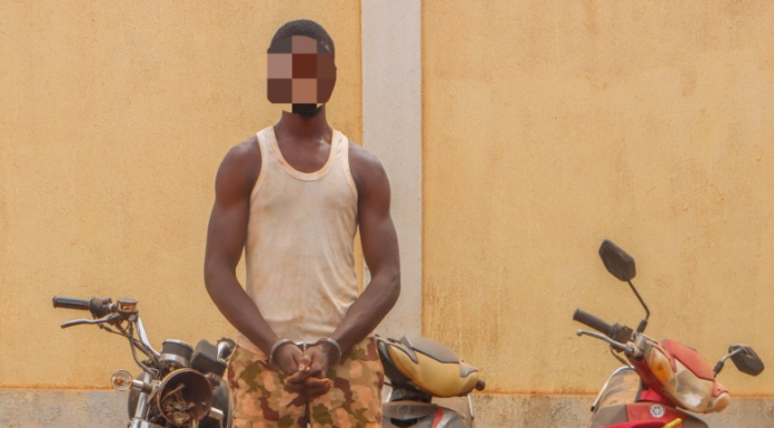 Lutte contre la criminalité urbaine : Un présumé voleur d’armes des sociétés privées de sécurité mis aux arrêts par la Police Nationale à Ouagadougou