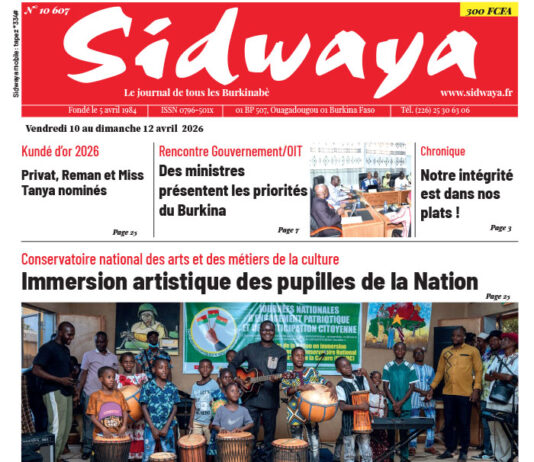 Une Sidwaya du 10 au 12-04-2026