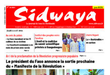 Une Sidwaya du 02-04-2026