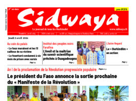 Une Sidwaya du 02-04-2026