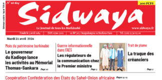 Une Sidwaya du 21-04-2026
