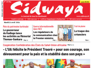 Une Sidwaya du 21-04-2026