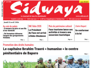 Une Sidwaya du 23-04-2026