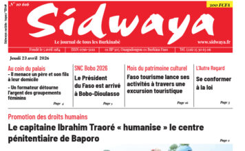 Une Sidwaya du 23-04-2026