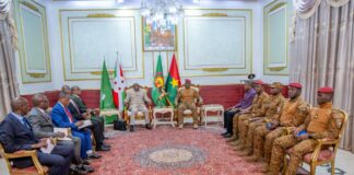 Le Président en exercice de l’Union Africaine à sa sortie d’audience au Palais de Koulouba : « Maintenant, je connais la réalité objective de la région du Sahel et aussi du Peuple burkinabè… »