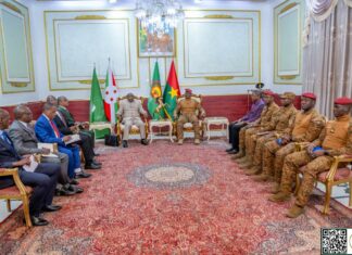 Le Président en exercice de l’Union Africaine à sa sortie d’audience au Palais de Koulouba : « Maintenant, je connais la réalité objective de la région du Sahel et aussi du Peuple burkinabè… »