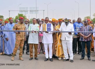 Amélioration de la mobilité urbaine : le Premier ministre inaugure huit axes routiers à Ouagadougou